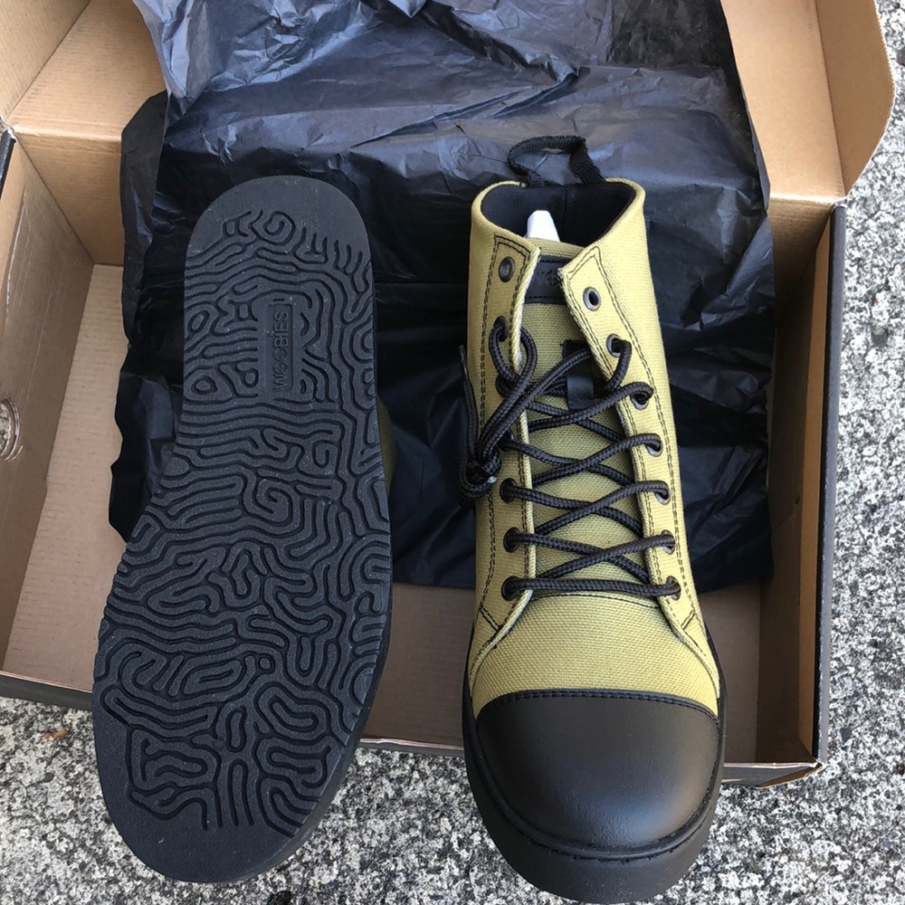 Woobies Snake Eater Mod 2 Green High Top Shoes Leather Toe Box Size 7.5 Mens